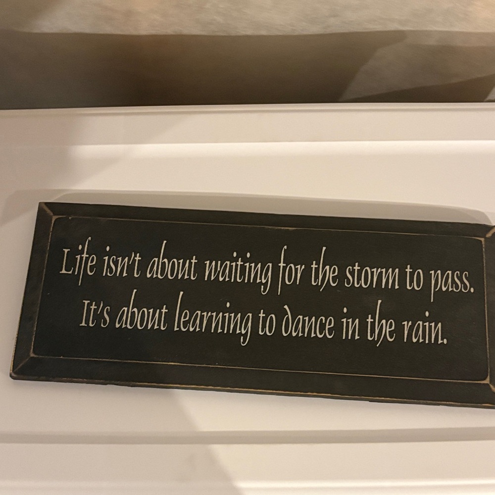 Inspirational Wall Plaque with Quote